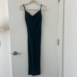 Zara green slip dress